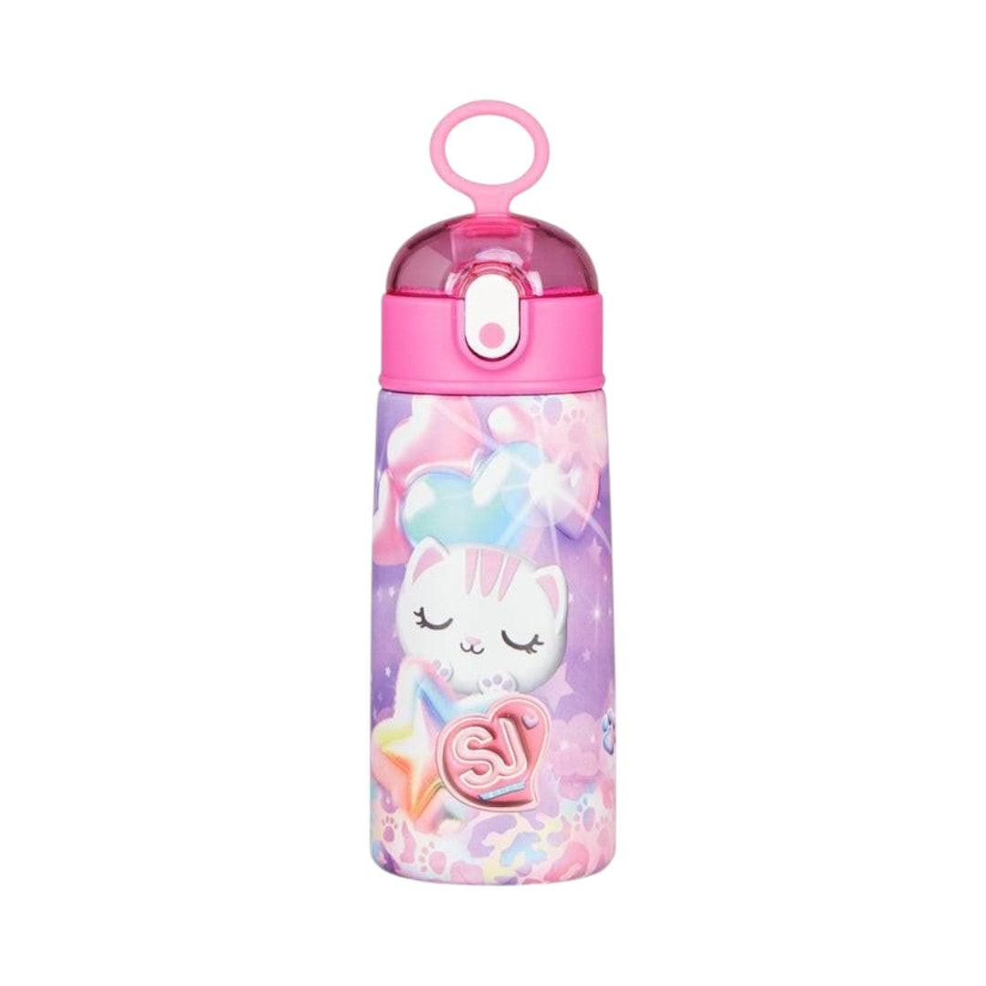 Borraccia SJ con cannuccia acciaio inox 0,46L Gattino.