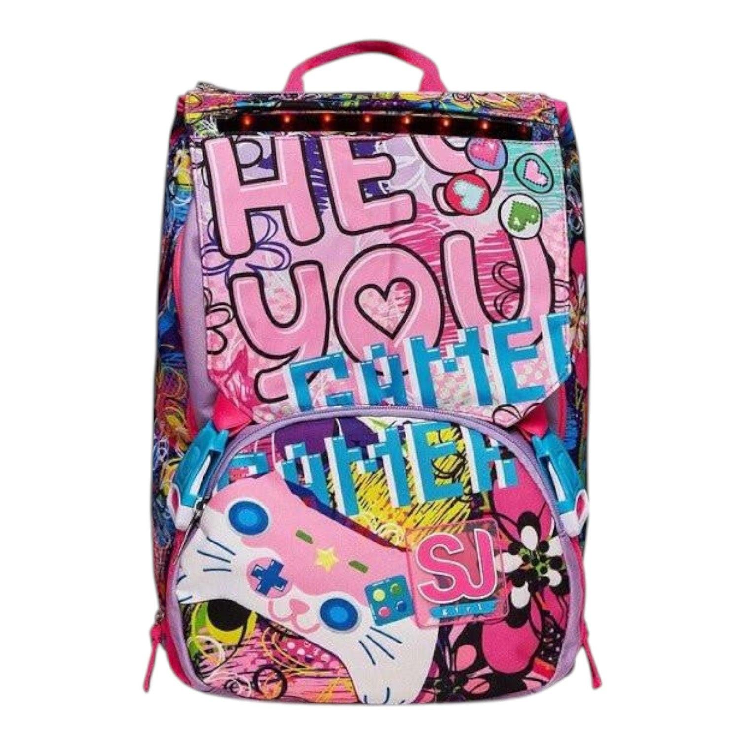 Zaino Estensibile SJ Gang Big Gleamled Girl con LED 28L.