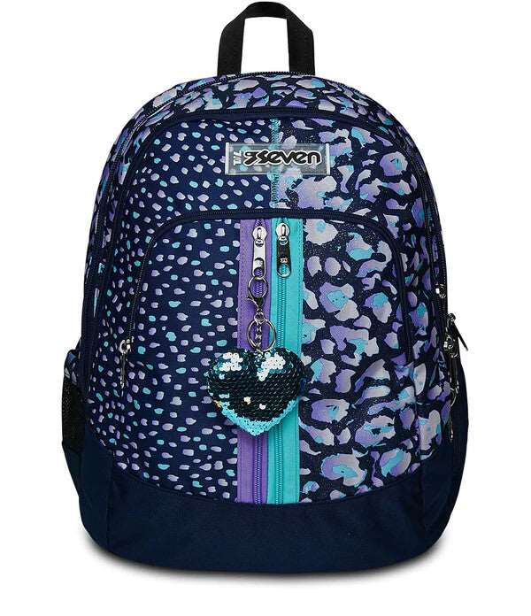 Zaino Seven® Advanced - Ziply: Funzionalità, Stile Glitter e Comfort. - Quiscuola