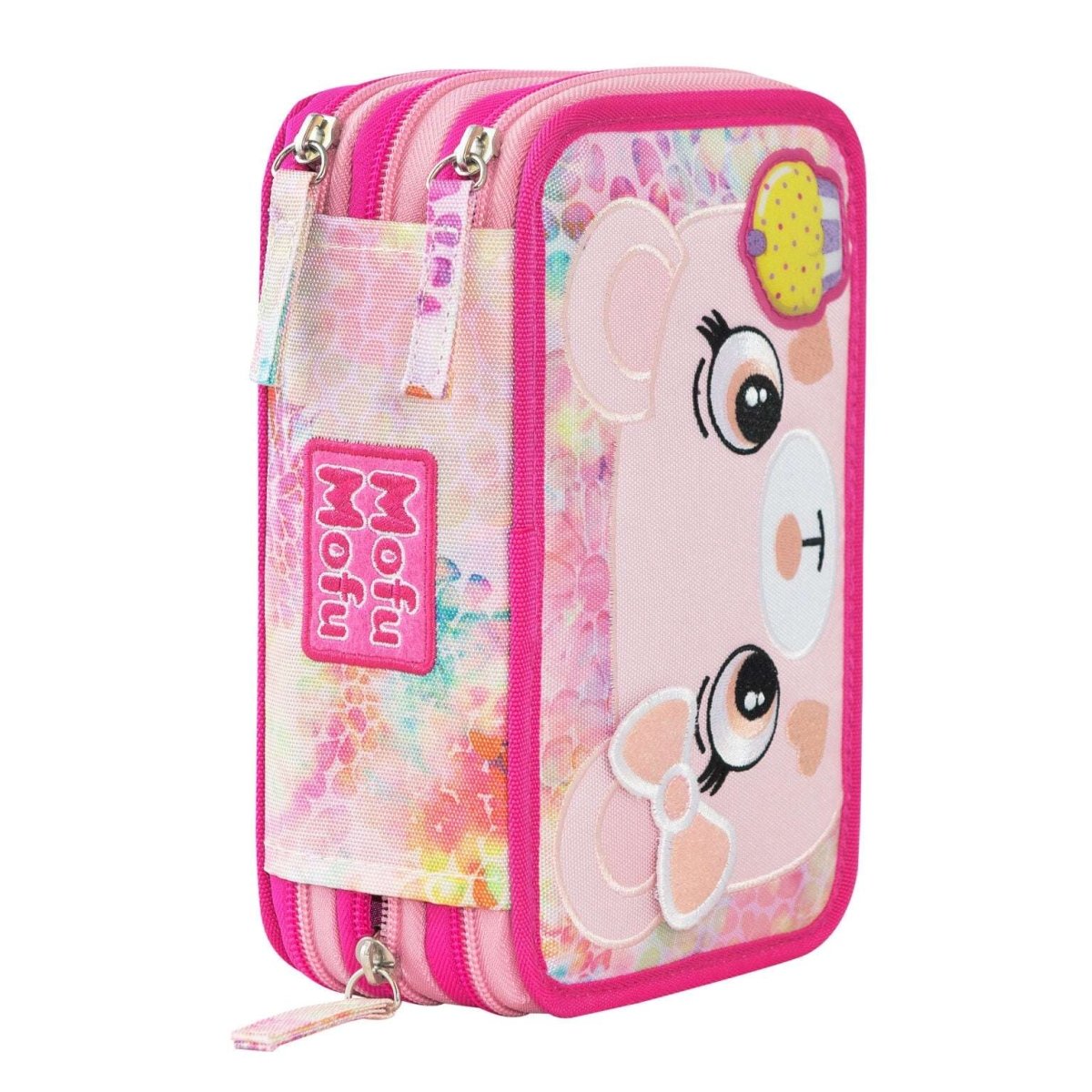 Astuccio 3 Zip MofuMofu Orsetto – Completo, Morbido e Pronto per la Scuola! - Quiscuola