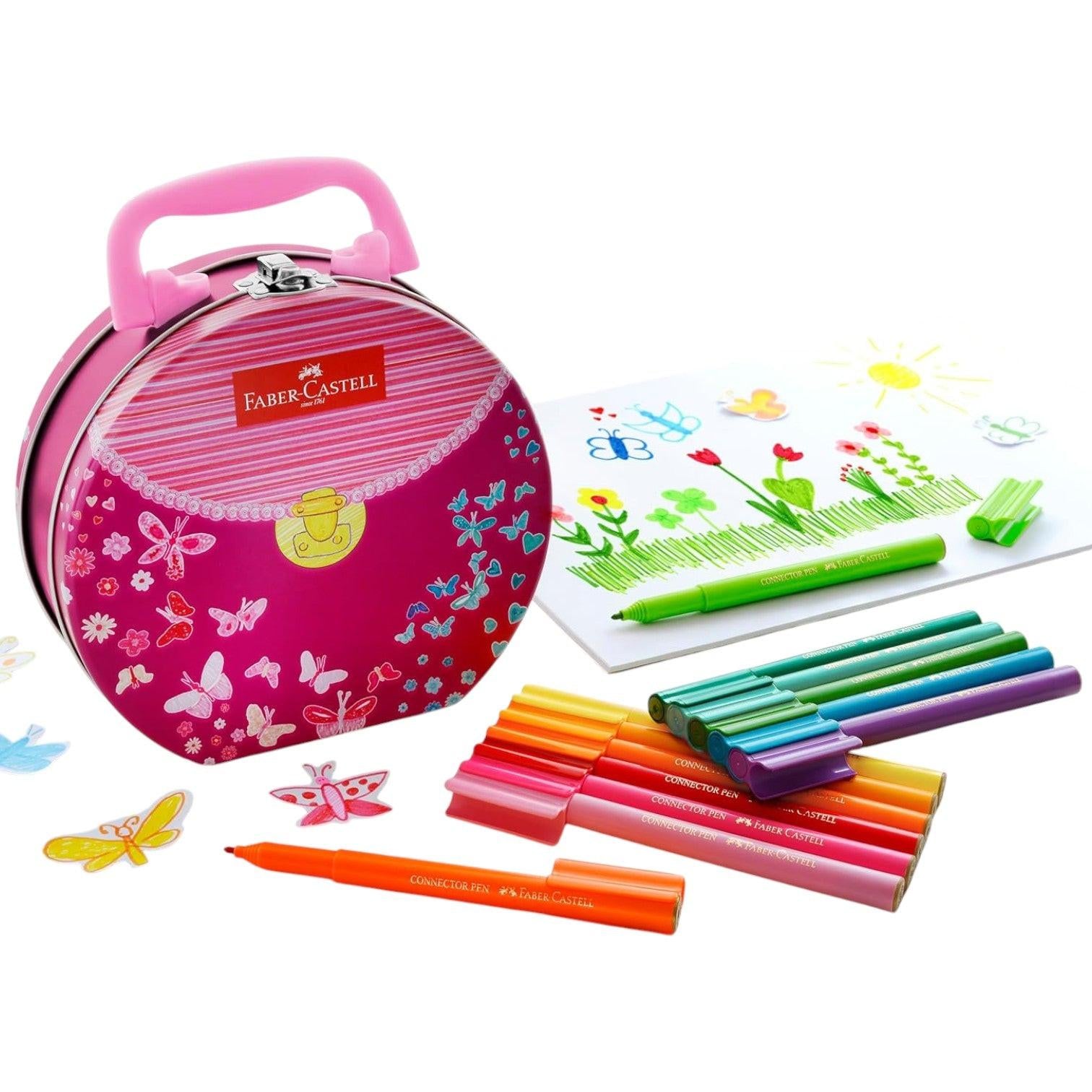Faber-Castell Pennarelli Connector Borsetta 33 Colori.