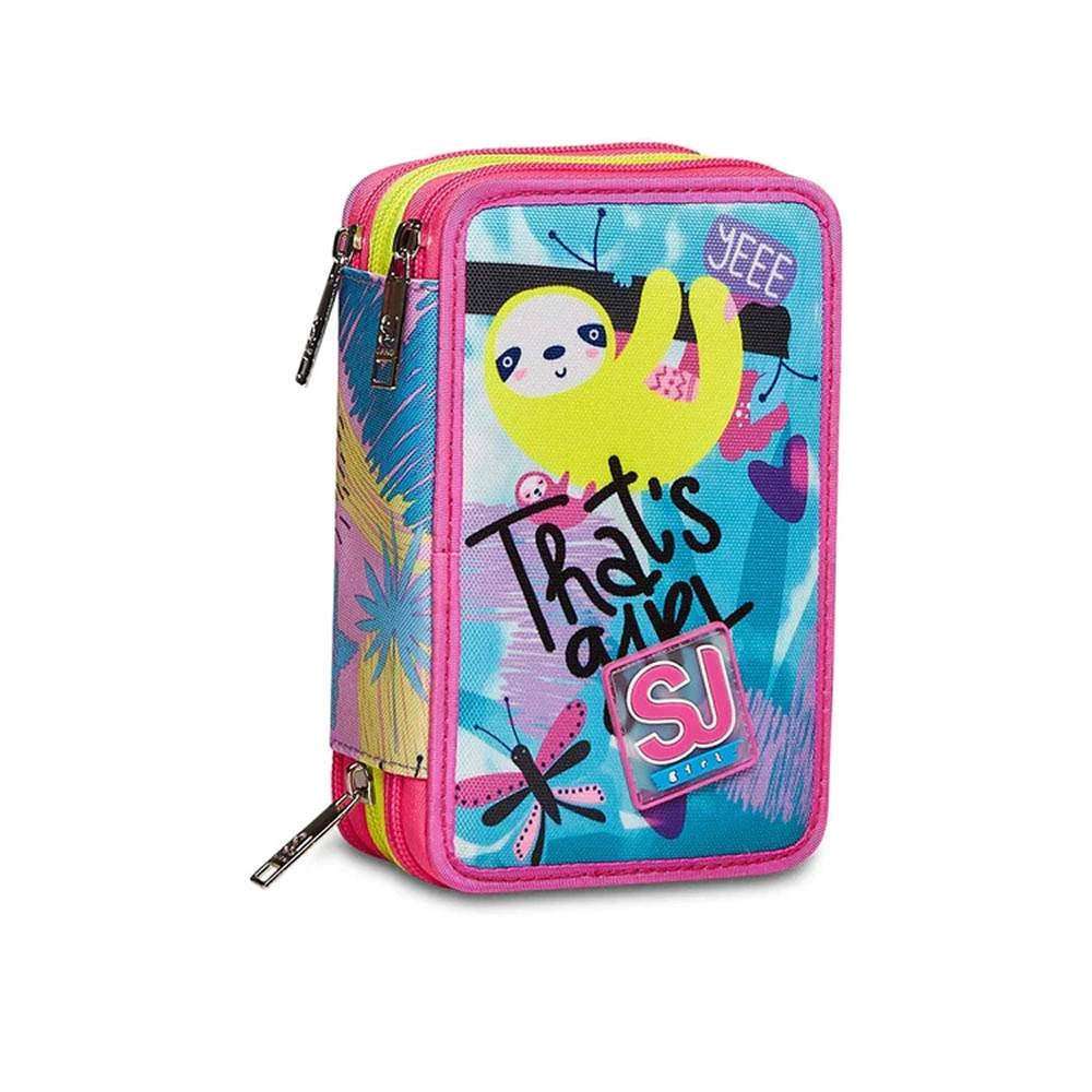 Astuccio 3 Zip Clack It Girl SJ Gang Seven - Completo di 45 Pezzi - Quiscuola