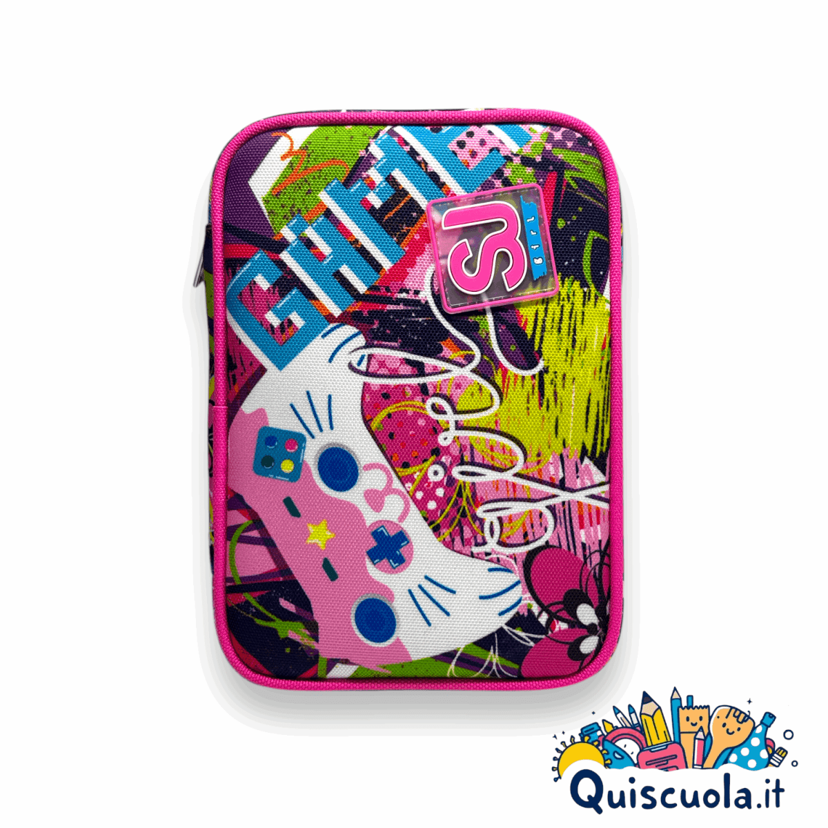 Astuccio Speed Pad SJ Gang Gleamled Girl Cactus Flower - Completo di 44 Accessori - Quiscuola