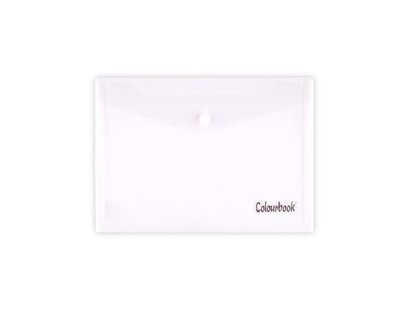 Set 5 Buste Portadocumenti A4 o A5 con Bottone – Colourbook, Resistenti e Trasparenti - Quiscuola