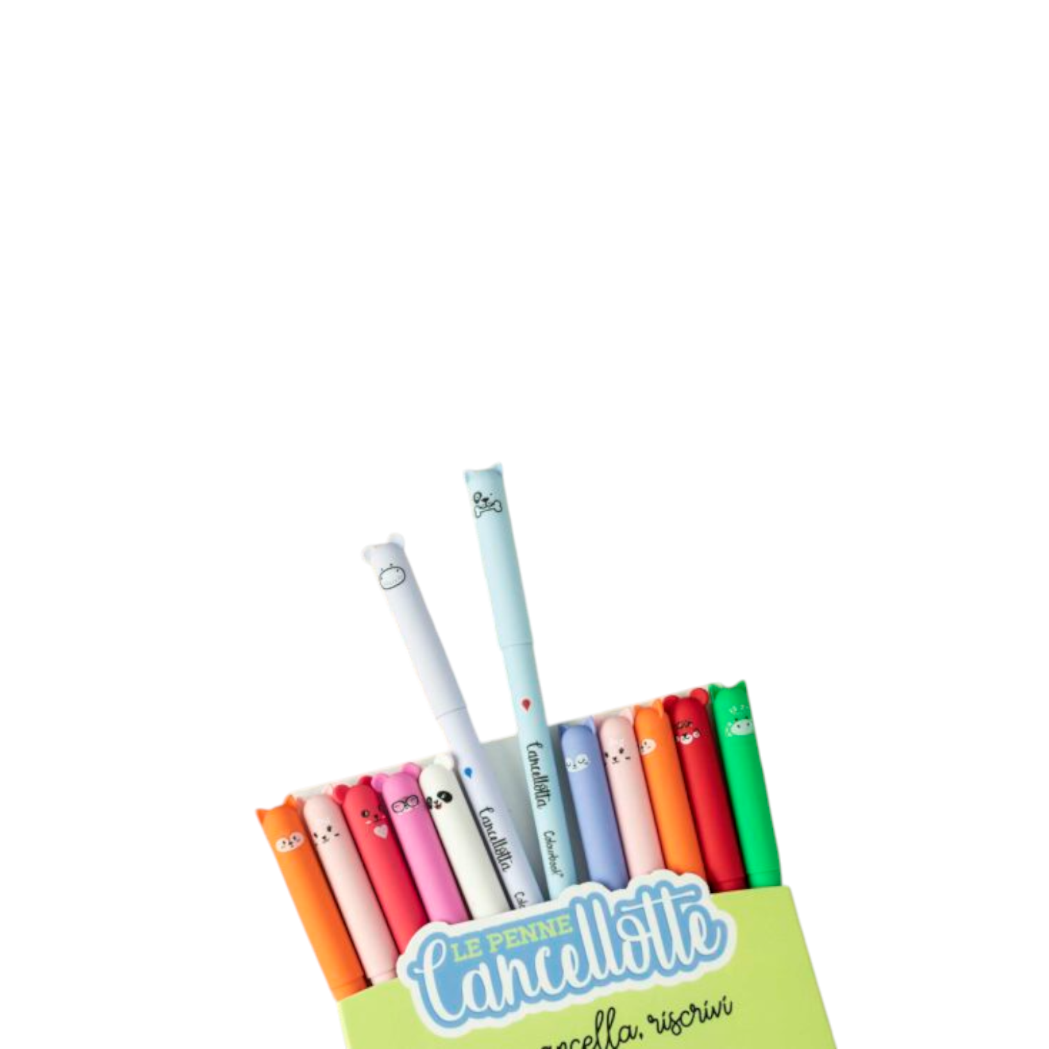 Set 12 Penne Cancellabili Cancellotte Colourbook.