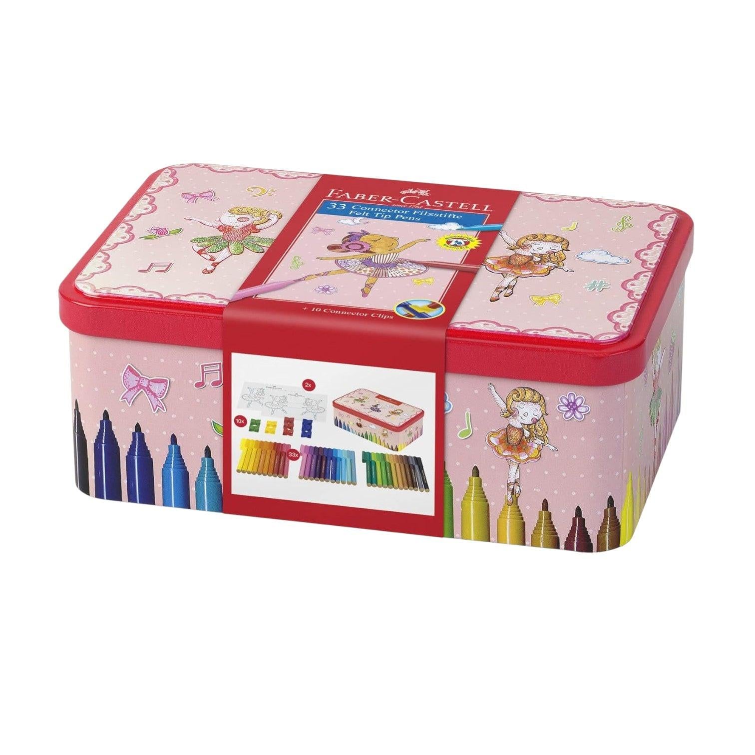 Faber-Castell Pennarelli Connector Ballerina – Astuccio 33 Colori.