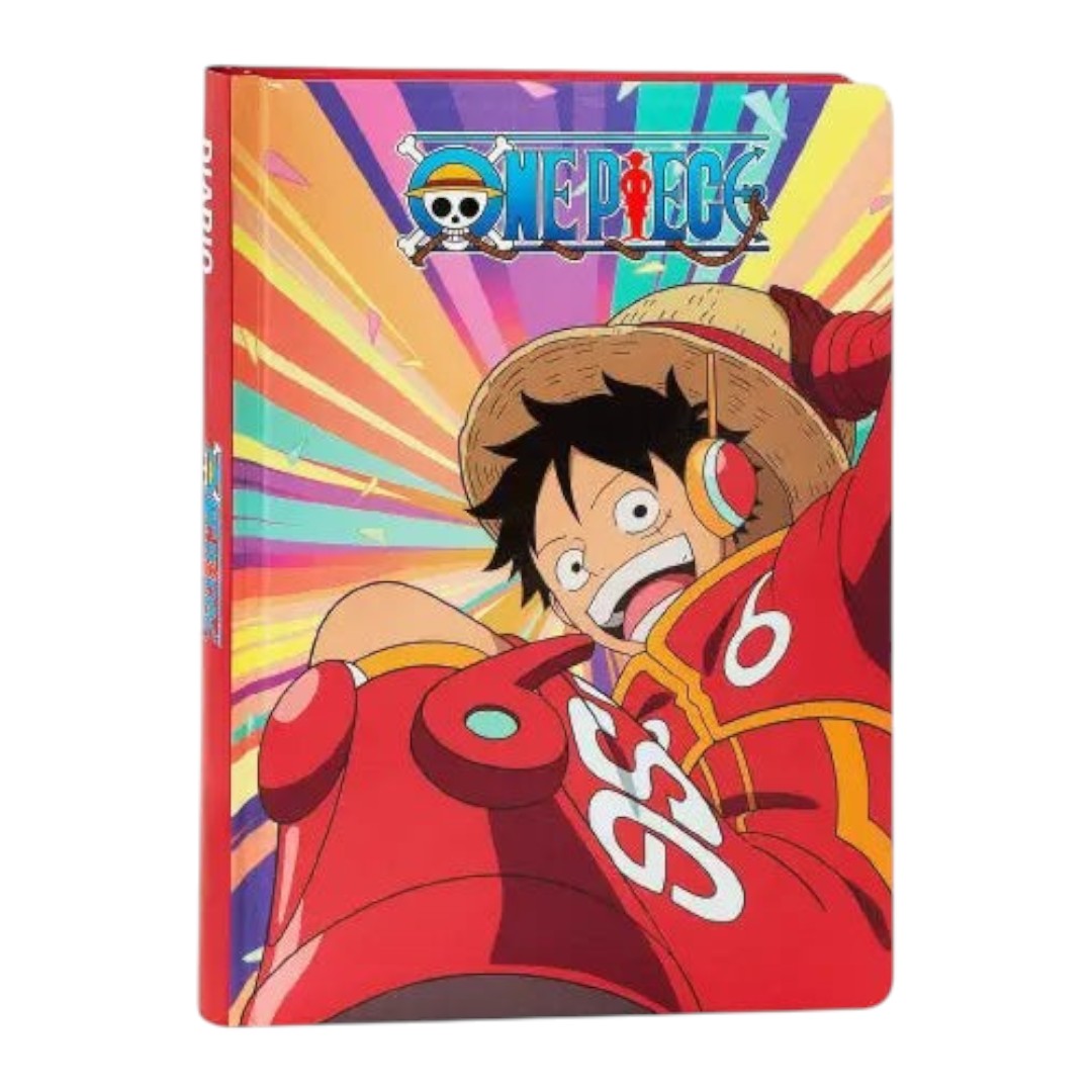 Diario PANINI SCUOLA One Piece 12 mesi copertina rigida imbottita rosso o blu - foto 1