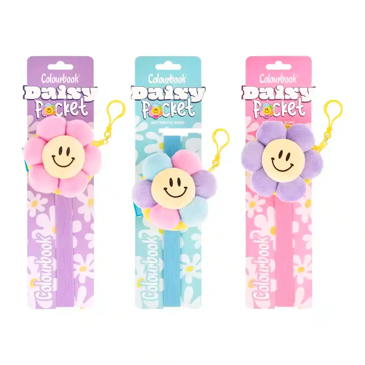 Elastico per quaderni Daisy Pocket Colourbook con tasca e margherita in rilievo - foto 1