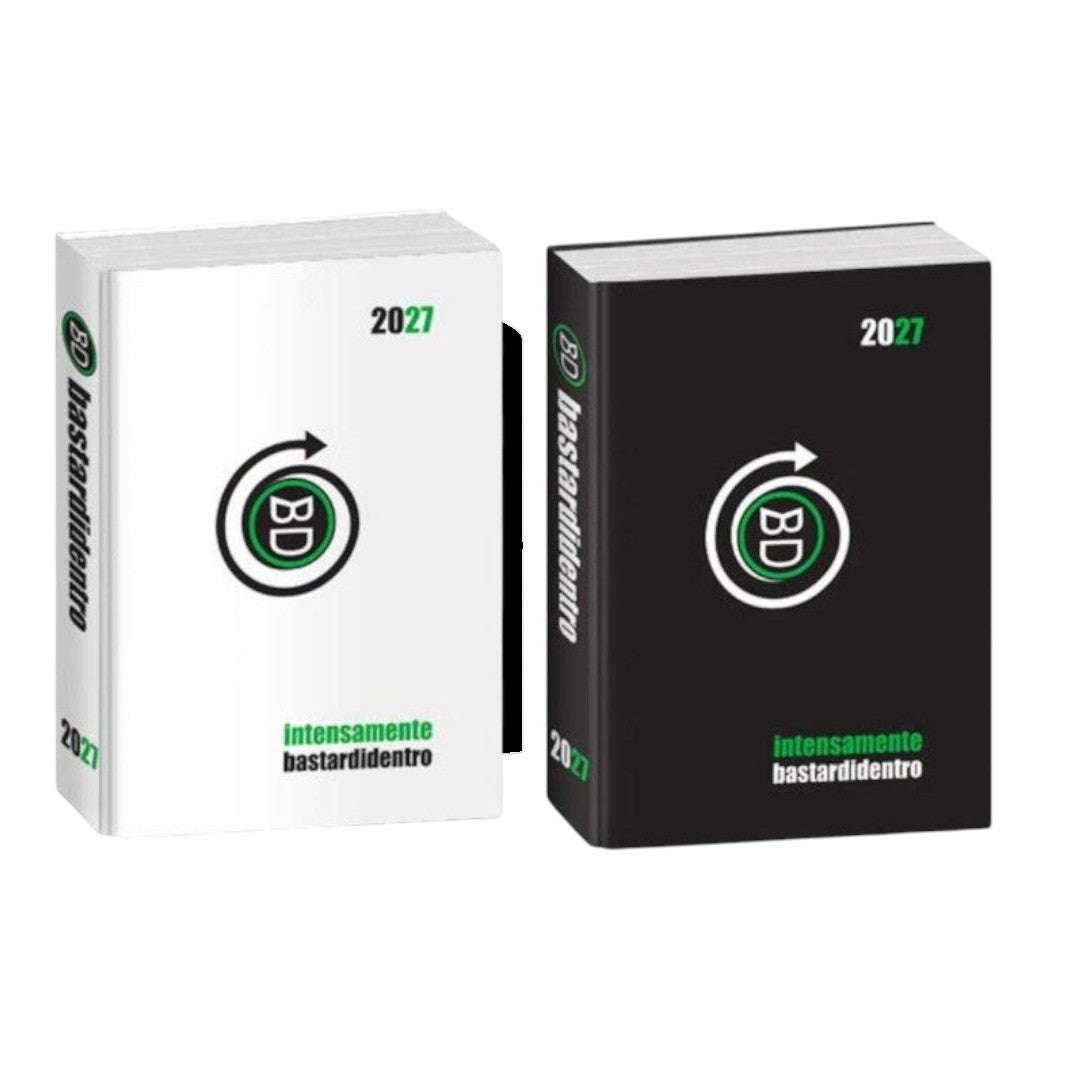 Diario Standard 16 Mesi 2026/2027 Classic Bastardidentro IntensaMente bianco o nero