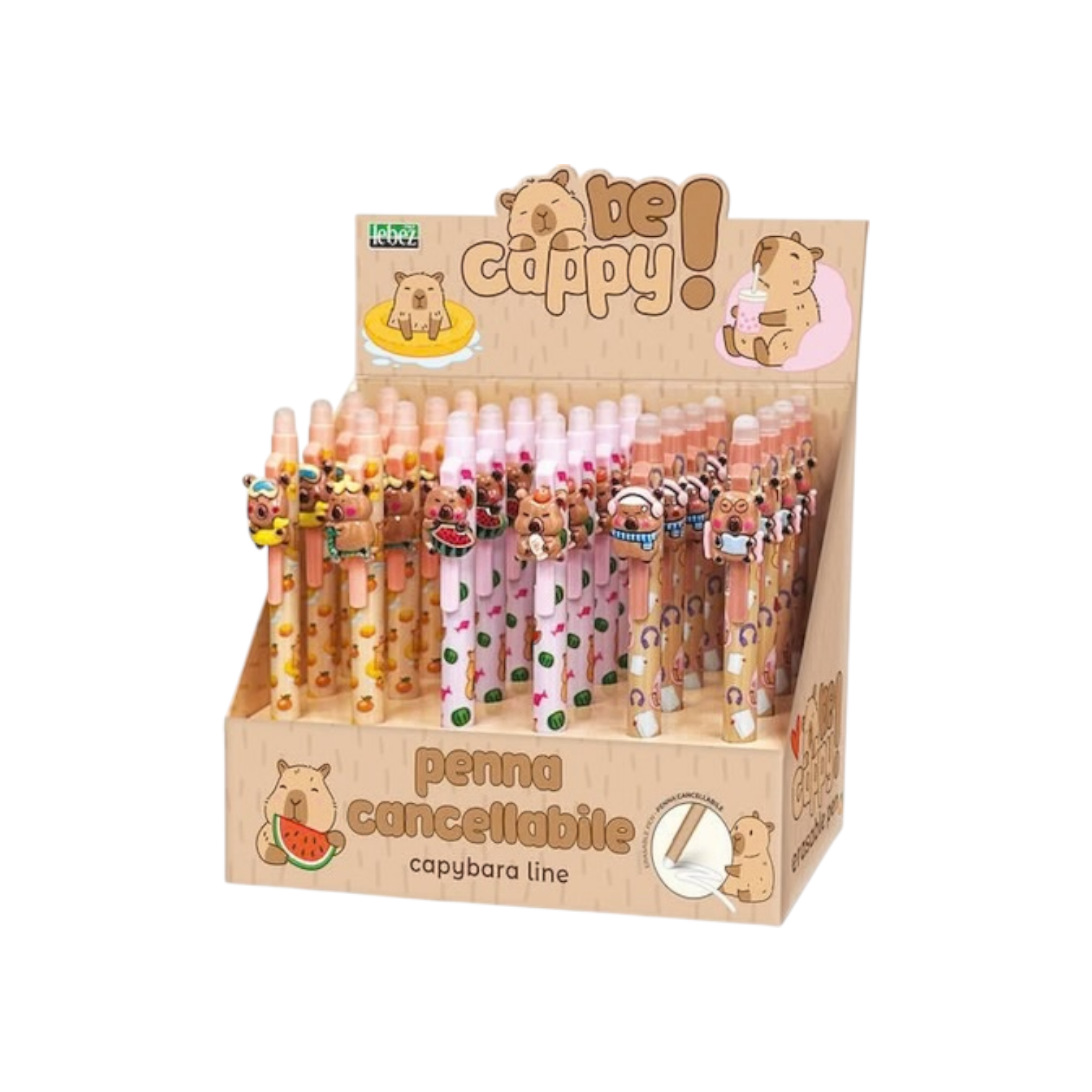 Penna Cancellabile BeCappy Capibara con Clip