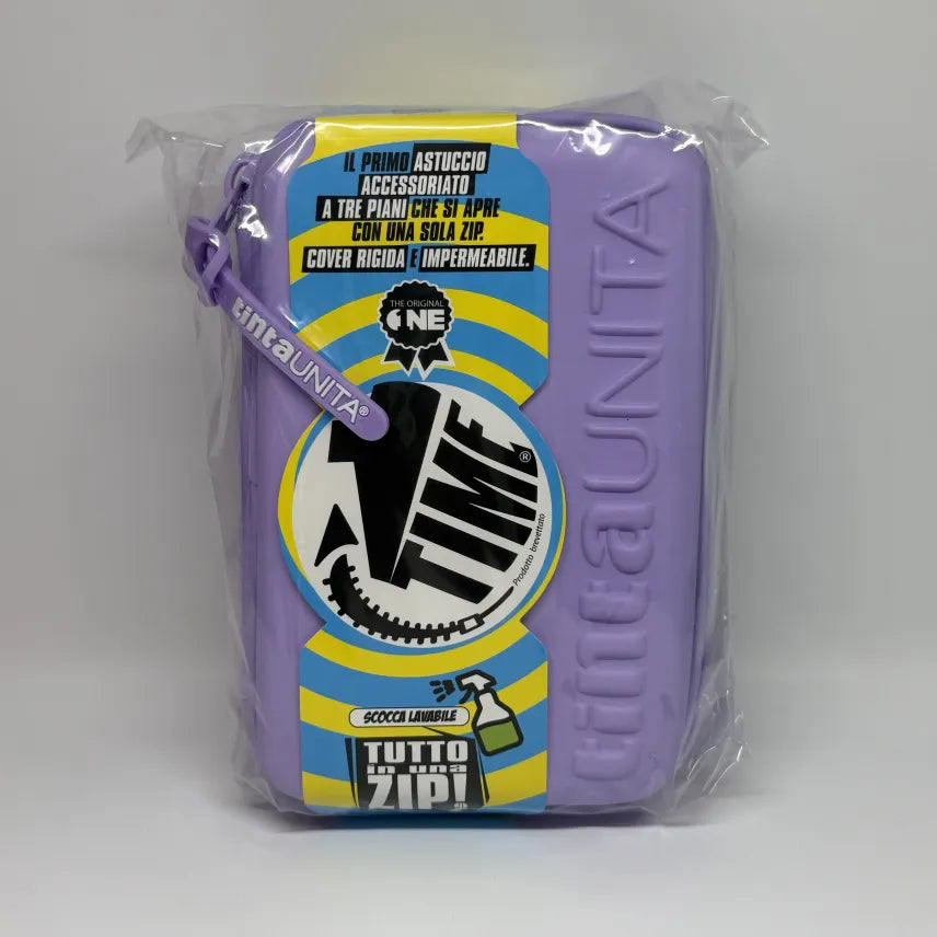 Astuccio Tinta Unita 3 piani una zip accessoriato One Time  2026/27