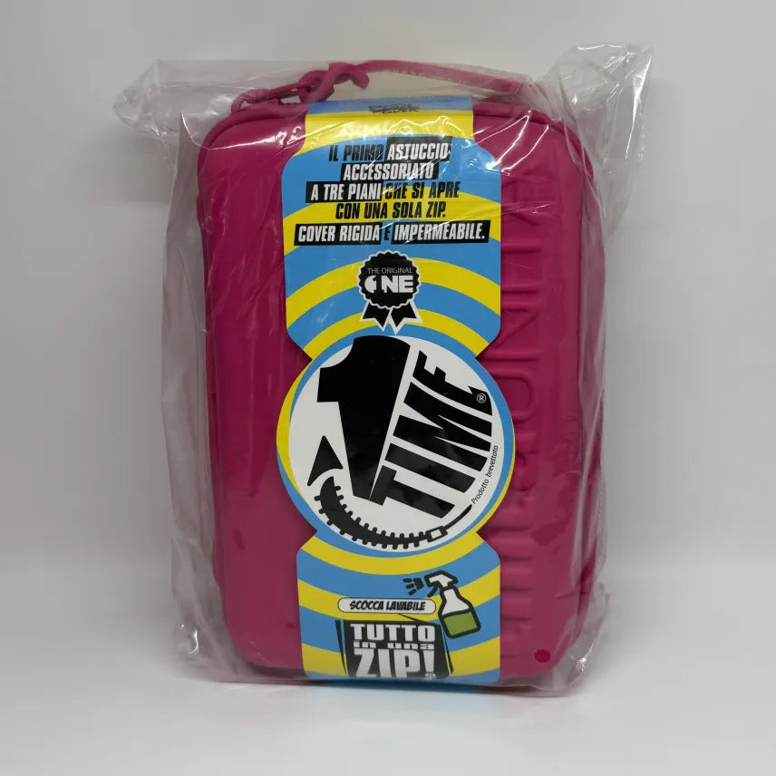 Astuccio Tinta Unita 3 piani una zip accessoriato One Time  2026/27