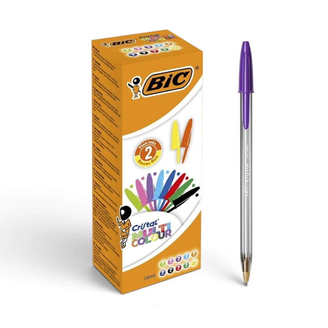 Penne BIC Cristal Large Multicolor punta 1.6 mm 20 pezzi