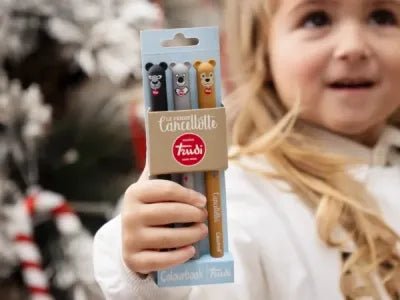 Set di Penne Cancellotte Colourbook x Trudi – Tenerezza e Funzionalità per la Scrittura - Quiscuola