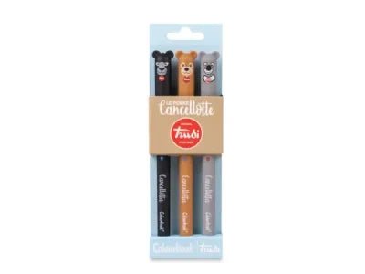 Set di Penne Cancellotte Colourbook x Trudi – Tenerezza e Funzionalità per la Scrittura - Quiscuola