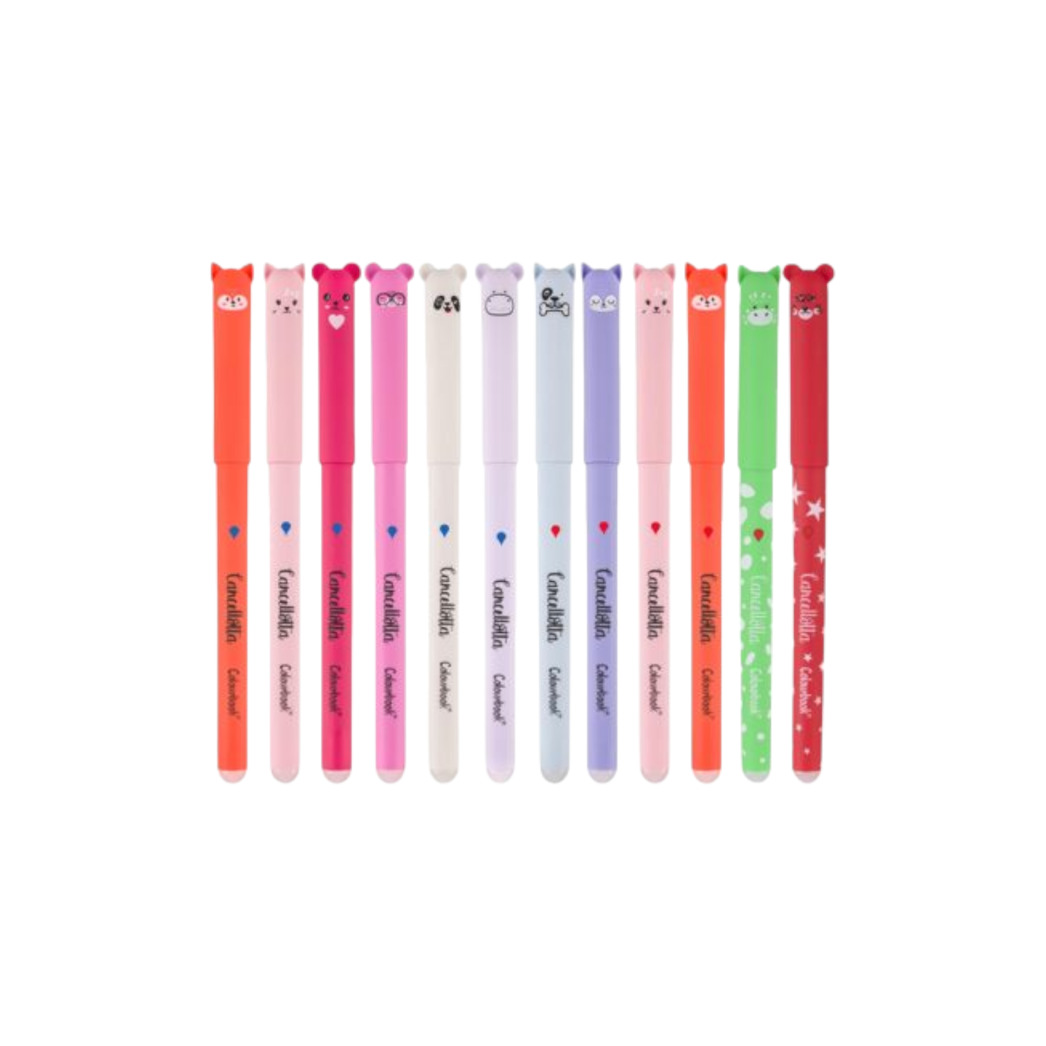 Set 12 Penne Cancellabili Cancellotte Colourbook.