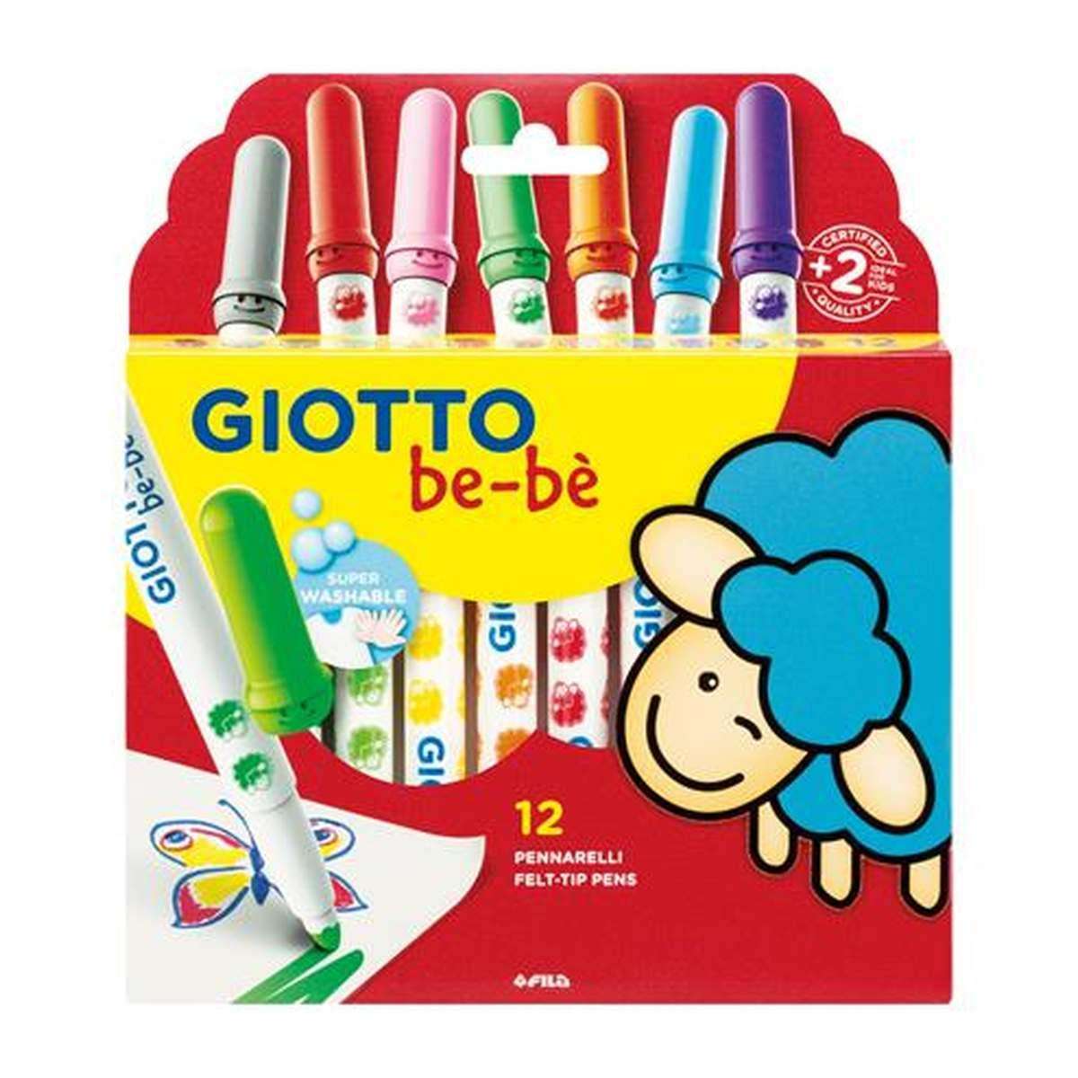 Pennarelli Superlavabili Giotto Bebè – Confezioni da 6, 12 e 18 Pezzi - Quiscuola