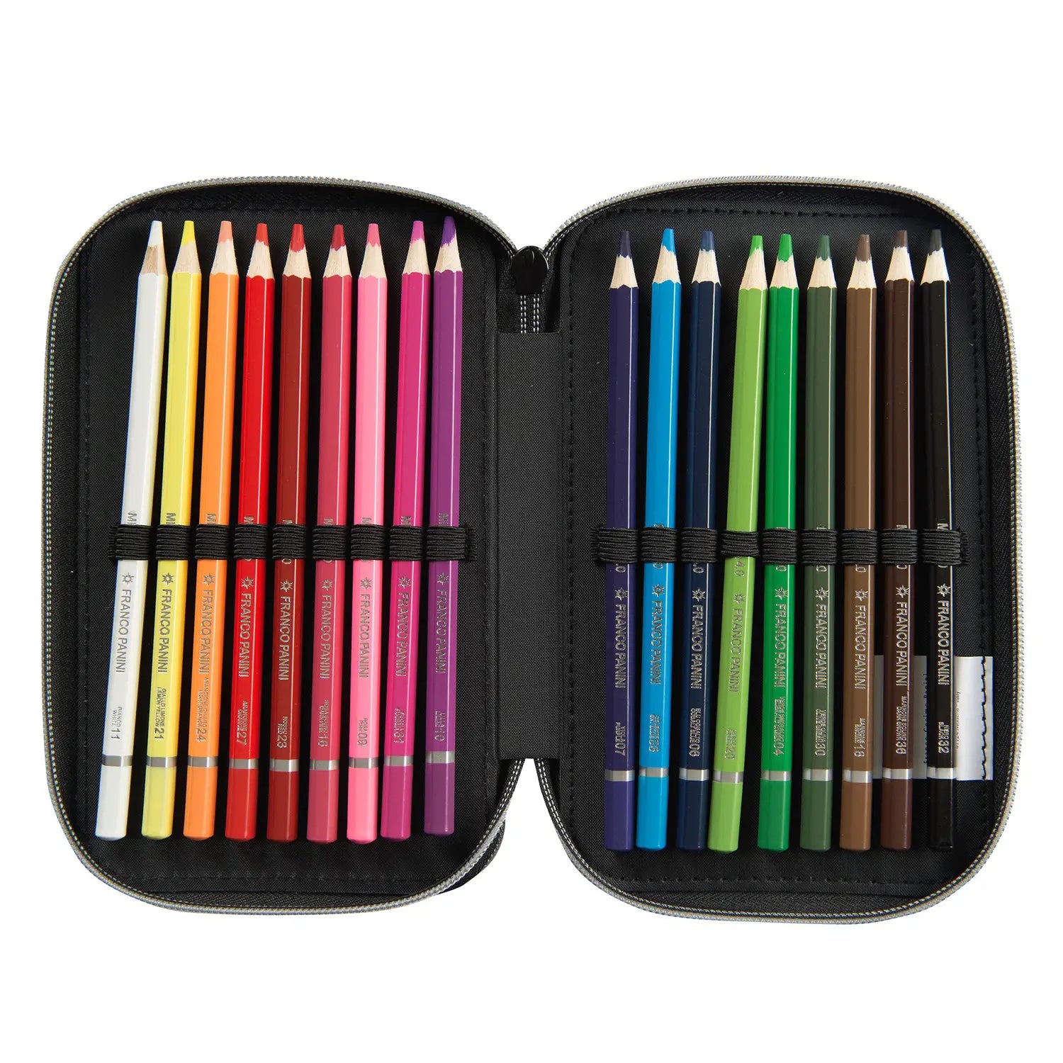 Astuccio scuola Comix 3 zip Talent viola completo.