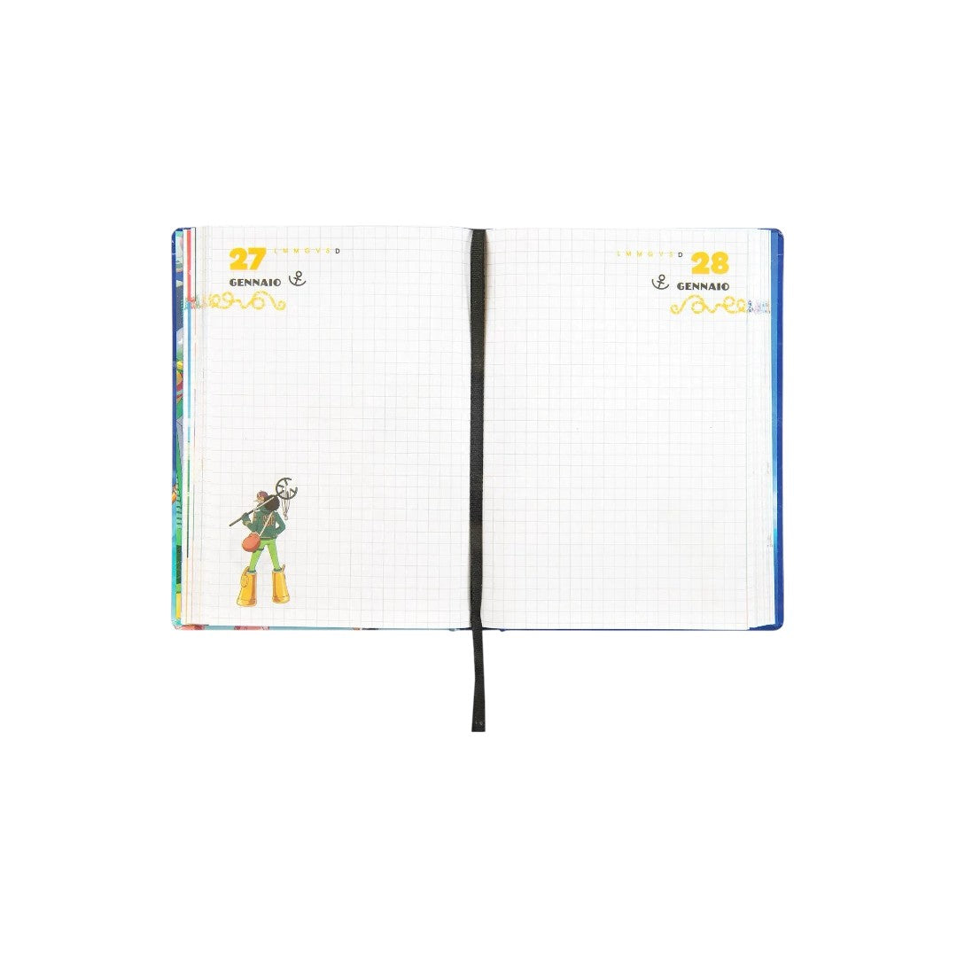 Diario PANINI SCUOLA One Piece 12 mesi copertina rigida imbottita rosso o blu - foto 2