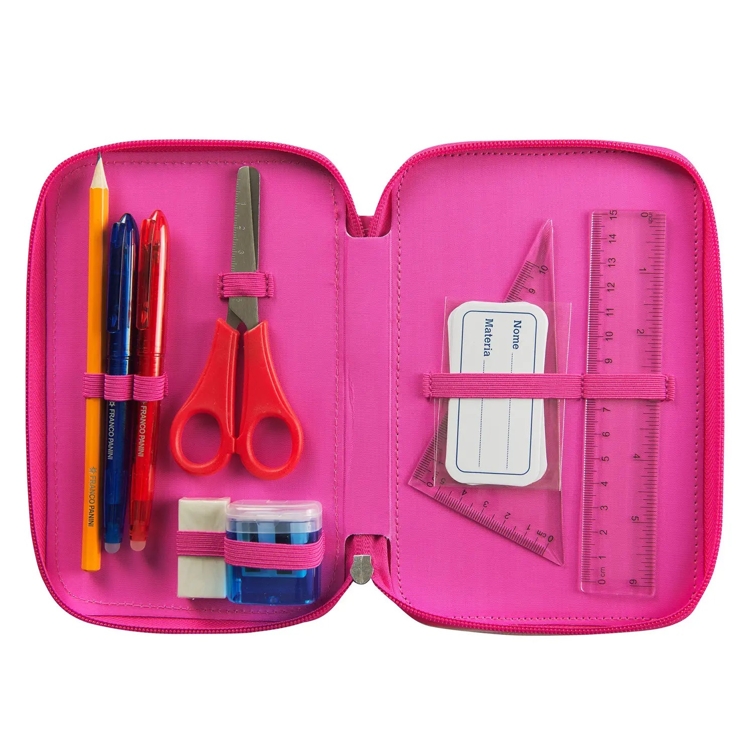 Astuccio scuola WWF 3 zip completo leopardo Panini.