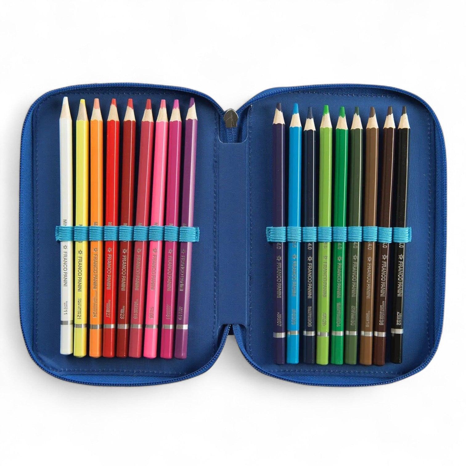Astuccio scuola WWF 3 zip completo squalo Panini.