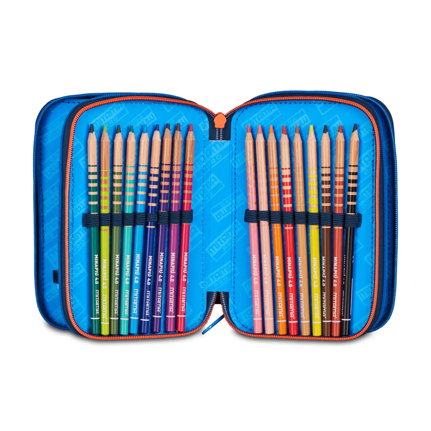 Astuccio scuola Mitama 3 scomparti completo 47 pezzi urbanloop