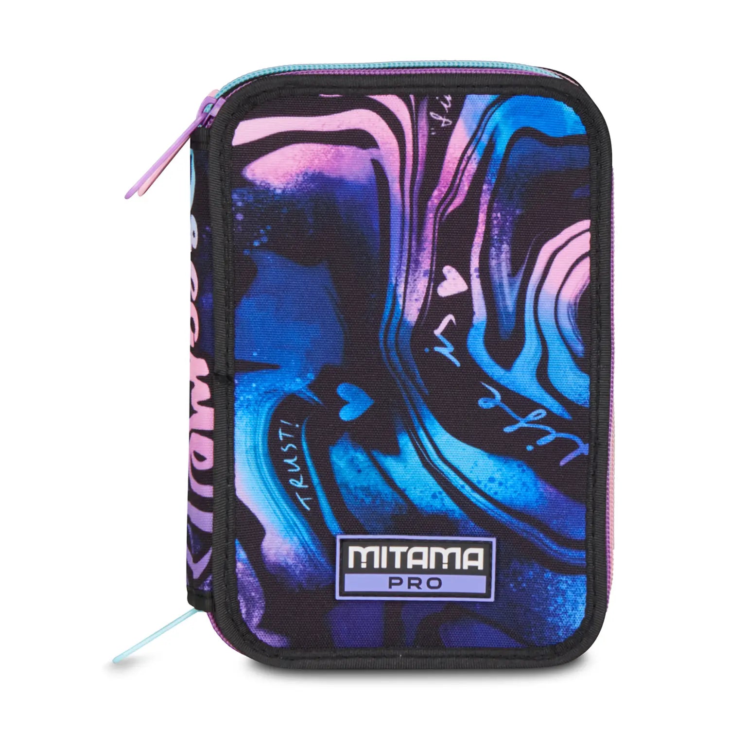 Astuccio scuola Mitama 3 scomparti completo 47 pezzi shinycrew