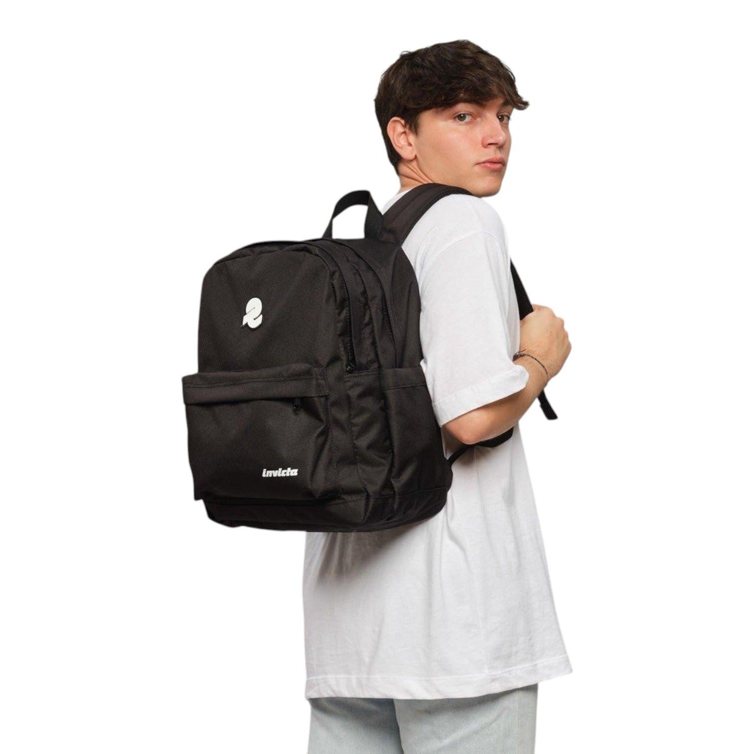 Zaino Invicta Lab Plain Nero 27L.