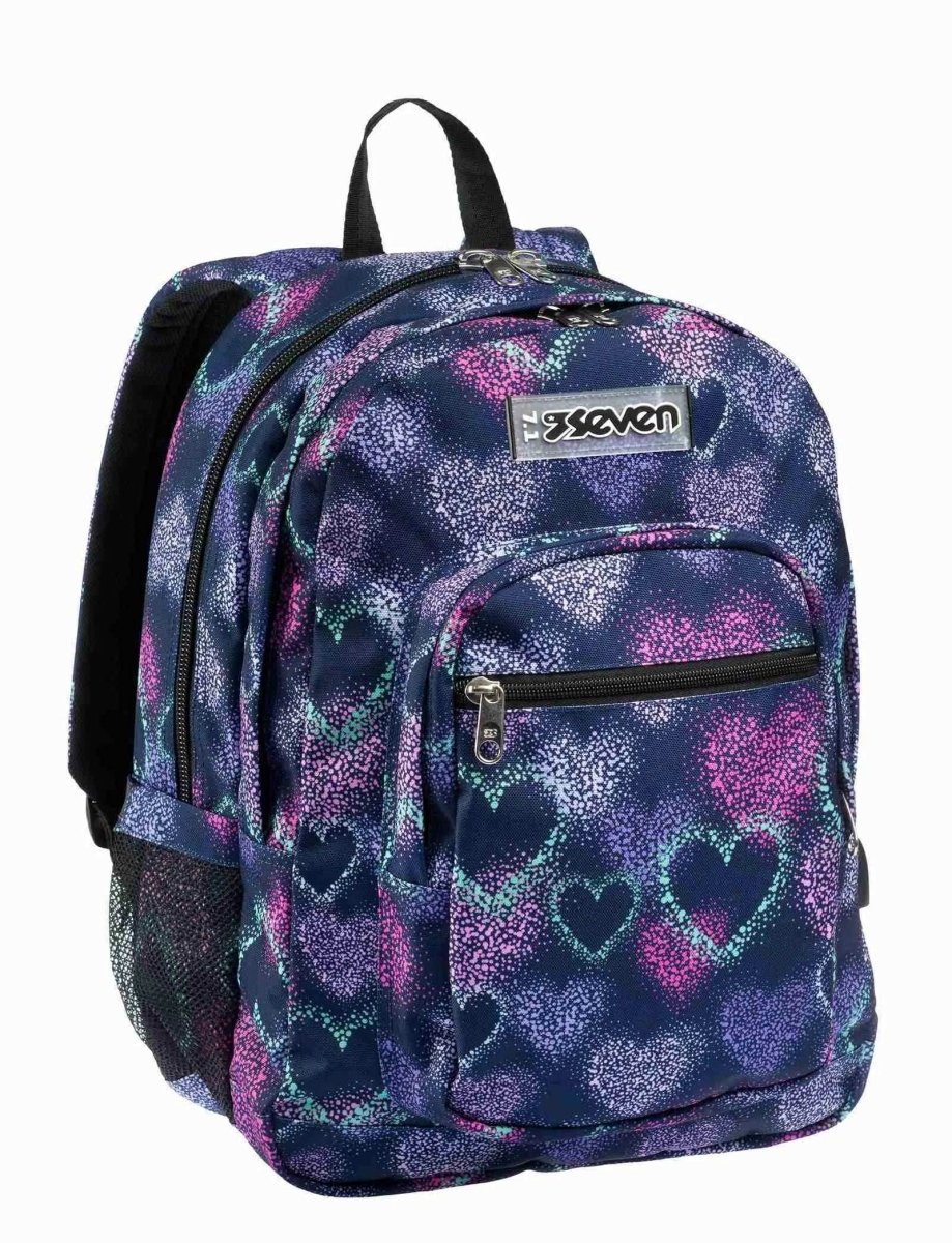 Zaino Seven® Freethink Girl, Cuori Comodo e Capiente. - Quiscuola