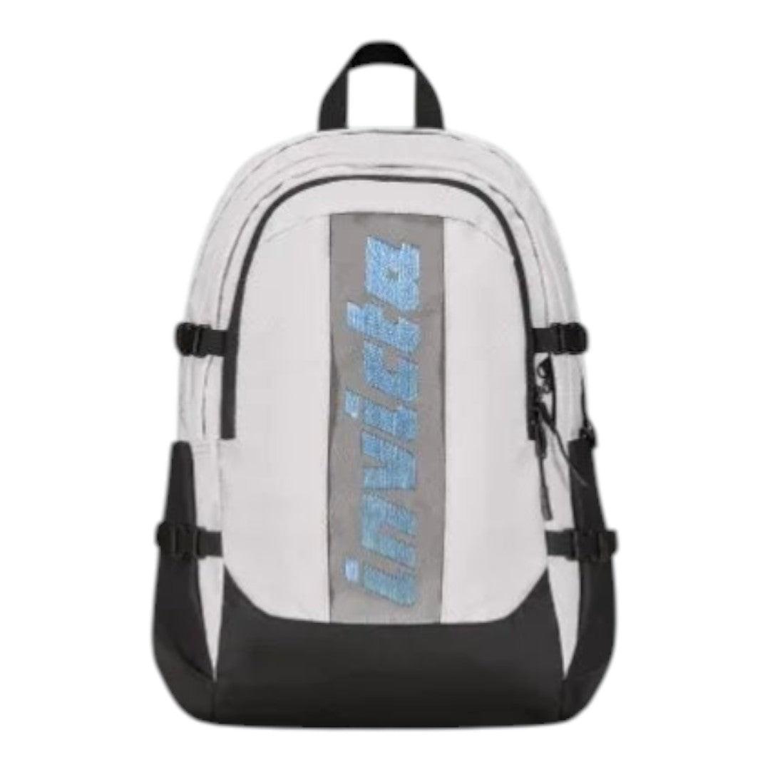 Zaino Invicta Act Plus Fibra Ottica 30L, Poliestere Riciclato e Logo Luminoso.