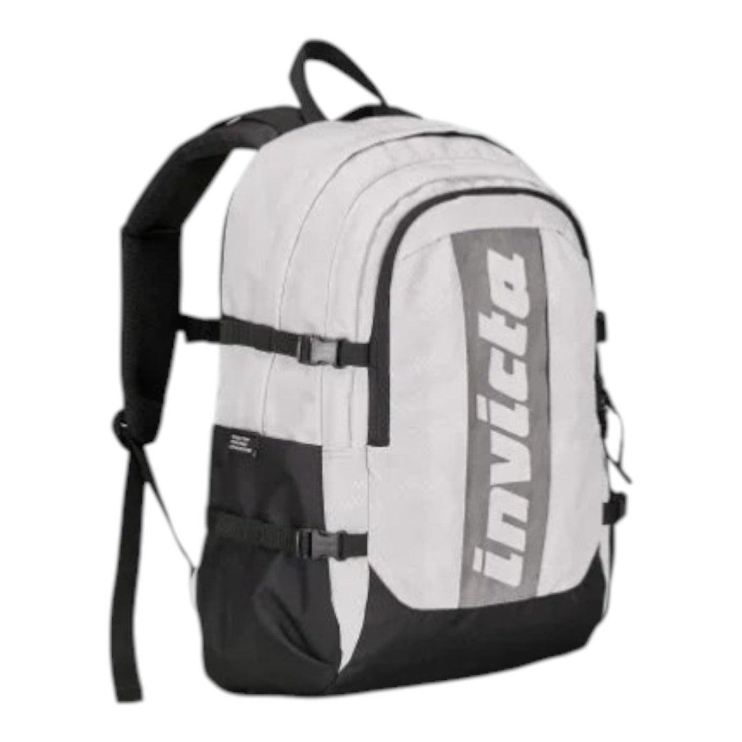 Zaino Invicta Act Plus Fibra Ottica 30L, Poliestere Riciclato e Logo Luminoso.