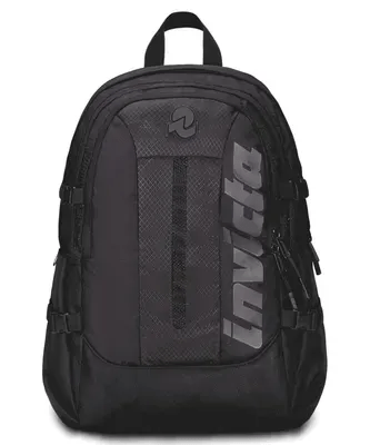Zaino Invicta Act Plus LED – 30L, Poliestere Riciclato e LED Frontale Rimovibile Nero - Quiscuola
