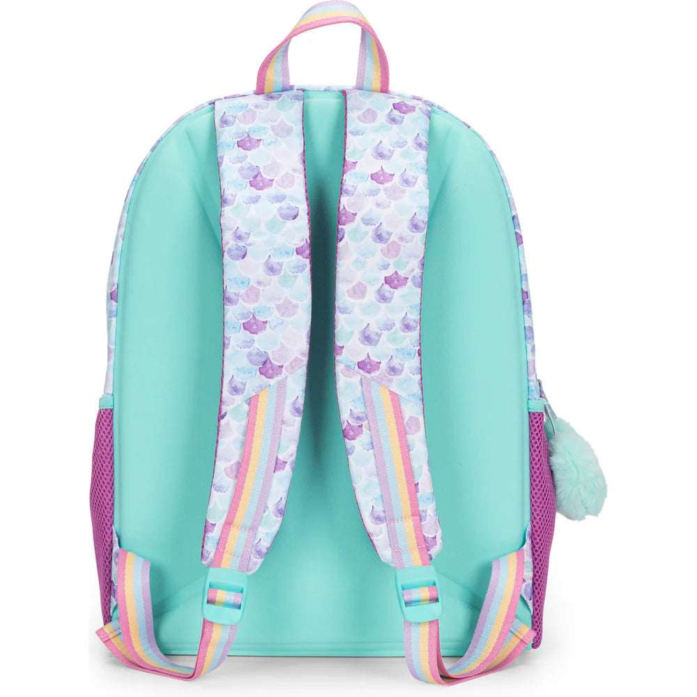 Zaino Organizzato Mofu Mofu Verde/Lilla – Comodità, Colore e Organizzazione per la Scuola - Quiscuola