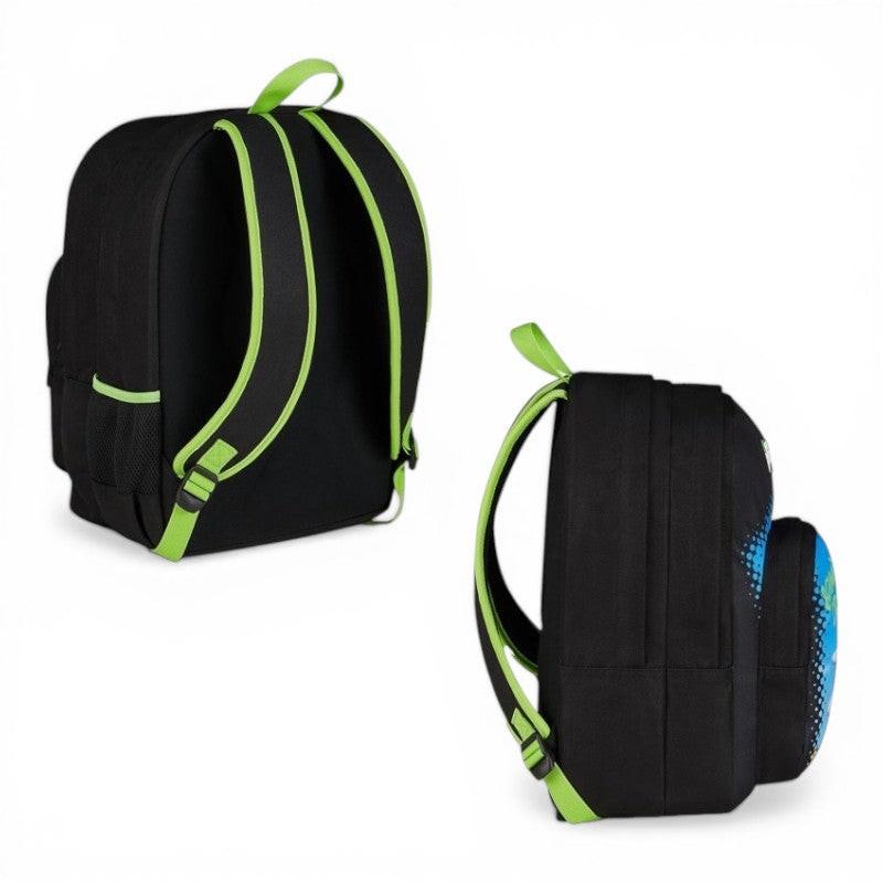Zaino scuola Seven Bombardiro Crocodillo Brainrot con astuccio 3 zip.