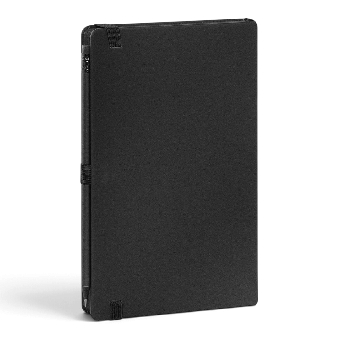 Agenda 2027 Comix Day Large Black con copertina nera, elastico e porta-matita - foto 3