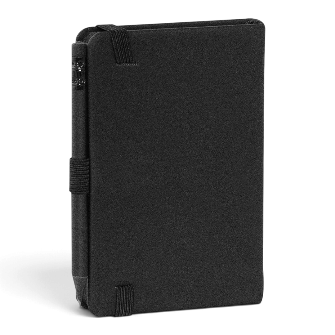 Agenda 2027 Comix Week Pocket Black copertina nera con logo tono su tono ed elastico - foto 3