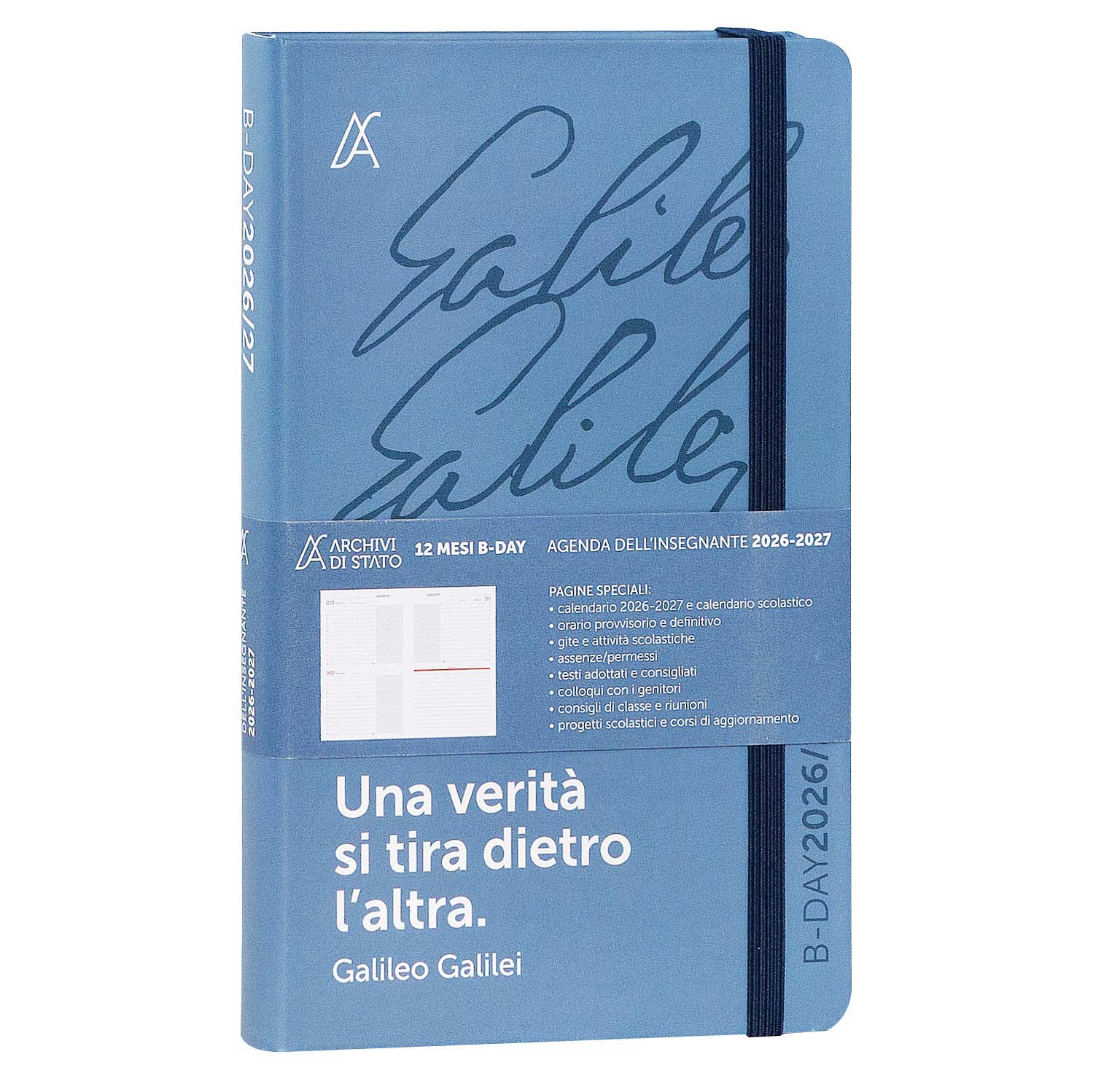 Agenda Insegnanti 12 Mesi 2026/2027 Bi-Day Archivio di Stato - Galileo Galilei - foto 1