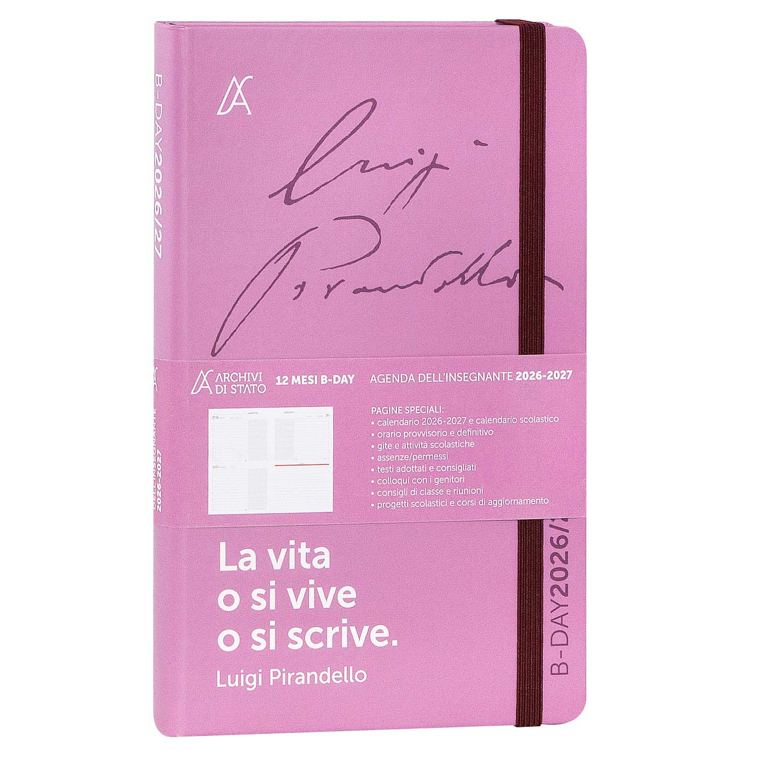 Agenda Insegnanti 12 Mesi 2026/2027 Bi-Day Archivio di Stato - Pirandello - foto 1