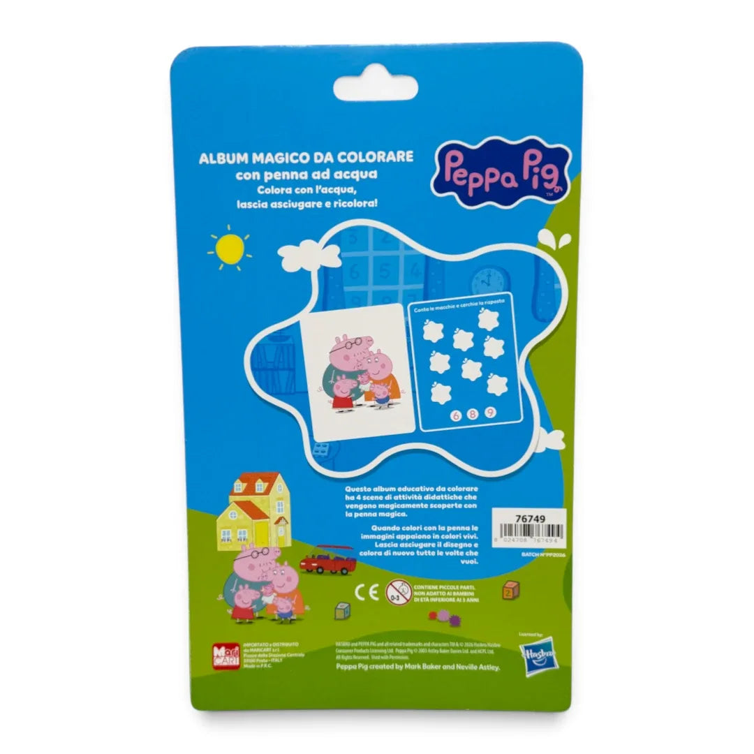 Album magico Peppa Pig con penna ad acqua e 4 schede interattive - foto 3