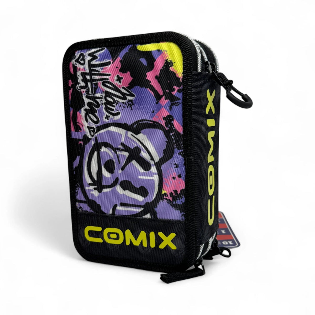 Astuccio 3 Zip Comix WBS viola e giallo – Completo Scuola 3 Scomparti - Quiscuola.it – Zaini, Astucci e Diari Scuola