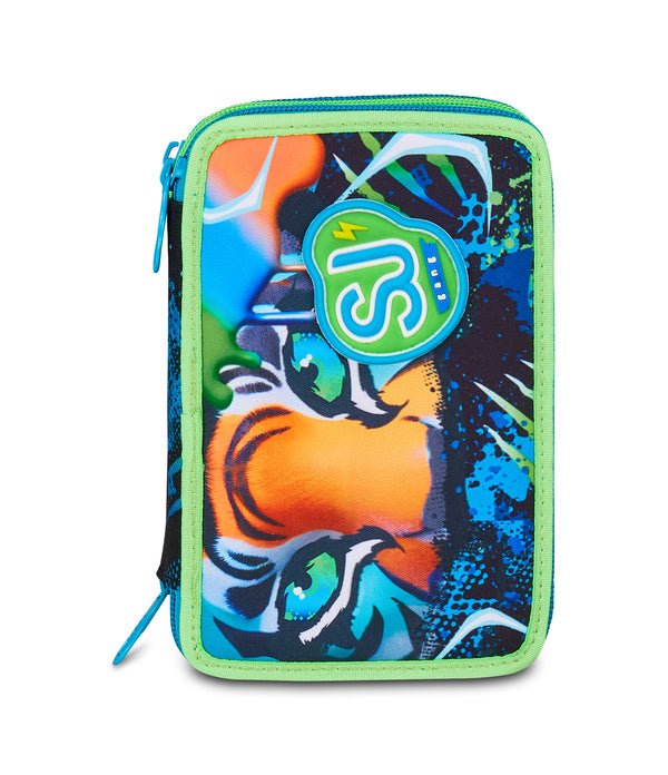 Astuccio 3 Zip SJ Gang AIR TIGER con 45 Pezzi Inclusi - Quiscuola.it – Zaini, Astucci e Diari Scuola