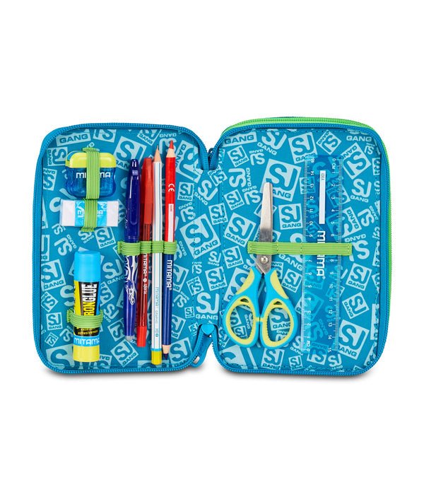 Astuccio 3 Zip SJ Gang AIR TIGER con 45 Pezzi Inclusi - Quiscuola.it – Zaini, Astucci e Diari Scuola