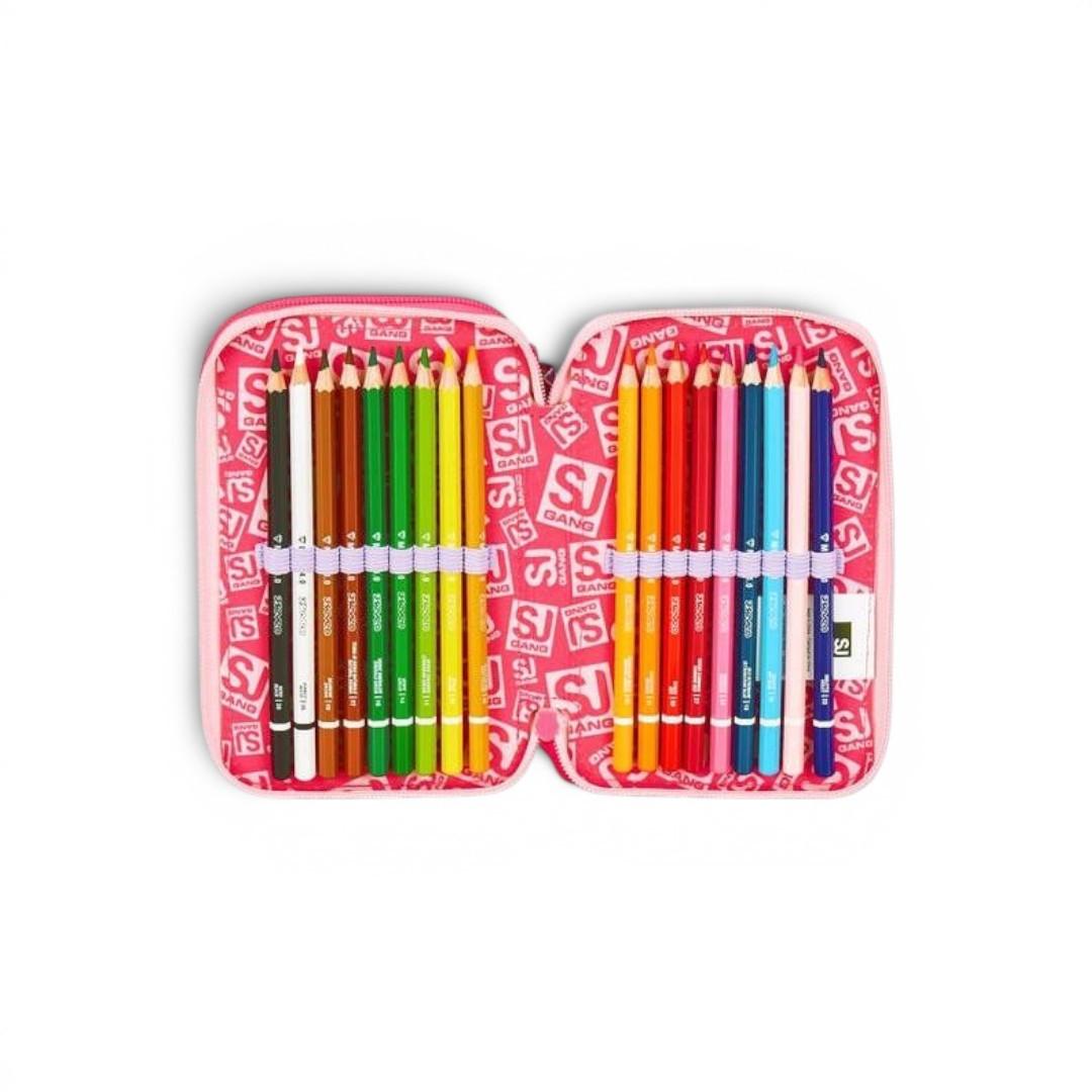 Astuccio 3 Zip CAT LED SJ Gang con 45 Pezzi Inclusi.