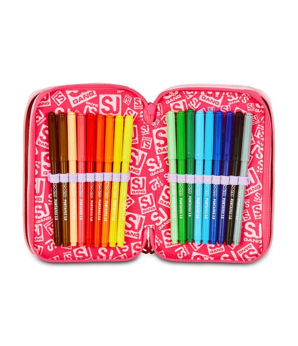 Astuccio 3 Zip SJ Gang CAT&AIR con 45 Pezzi e Orecchie Peluche - Quiscuola.it – Zaini, Astucci e Diari Scuola