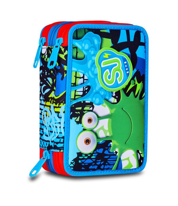 Astuccio 3 Zip SJ Gang Fantasys Boy – Completo Scuola 45 Pezzi - Quiscuola.it – Zaini, Astucci e Diari Scuola