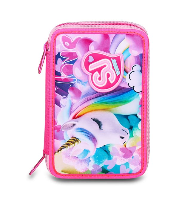 Astuccio 3 Zip SJ Gang FlyUnicorn Girl – Completo 45 Pezzi - Quiscuola.it – Zaini, Astucci e Diari Scuola