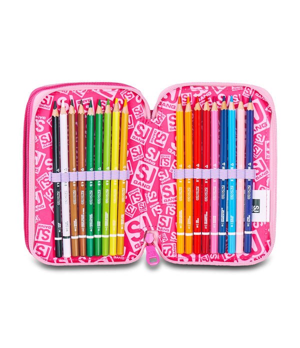 Astuccio 3 Zip SJ Gang FlyUnicorn Girl – Completo 45 Pezzi - Quiscuola.it – Zaini, Astucci e Diari Scuola