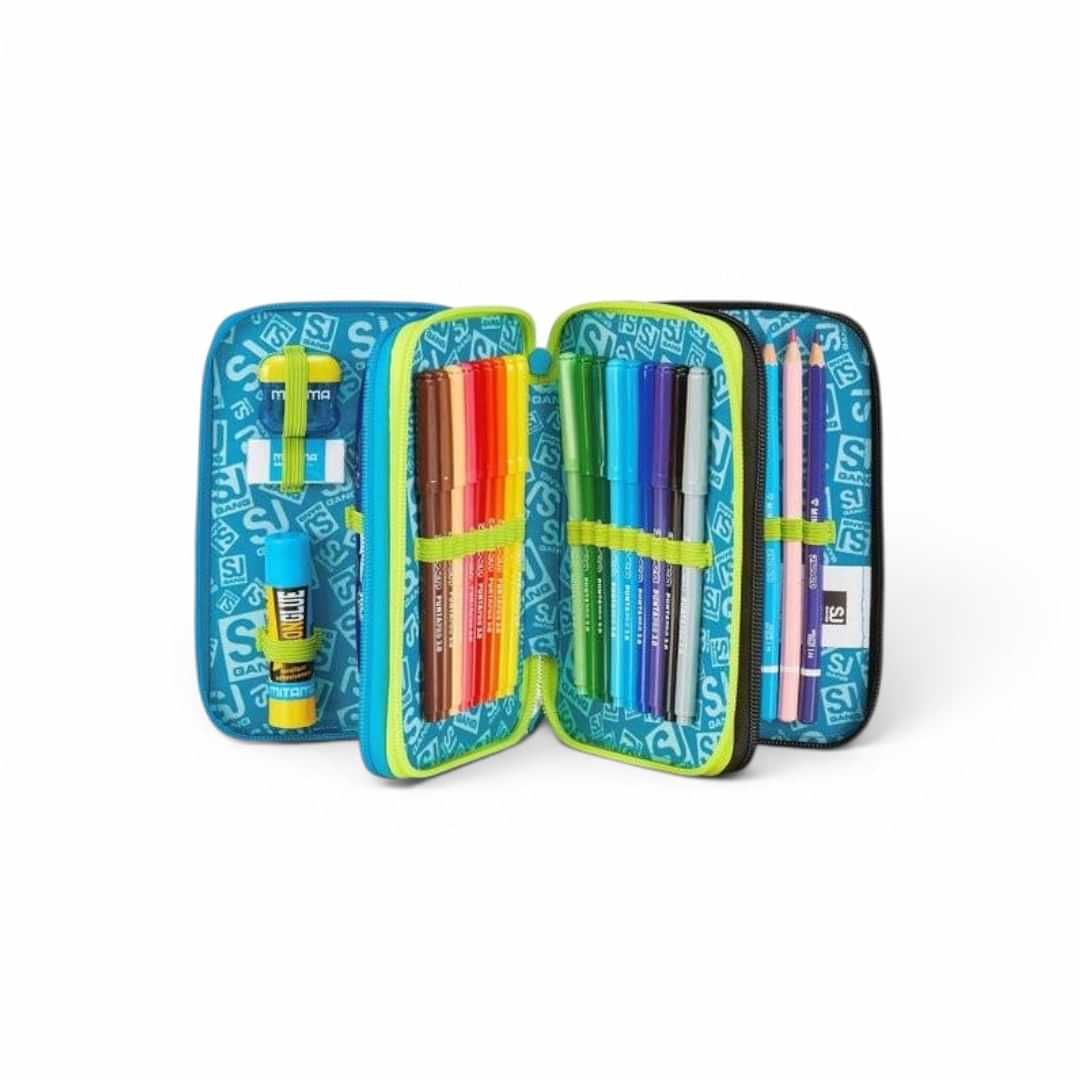 Astuccio 3 Zip SJ Gang LED LOOK con 45 Pezzi Inclusi.