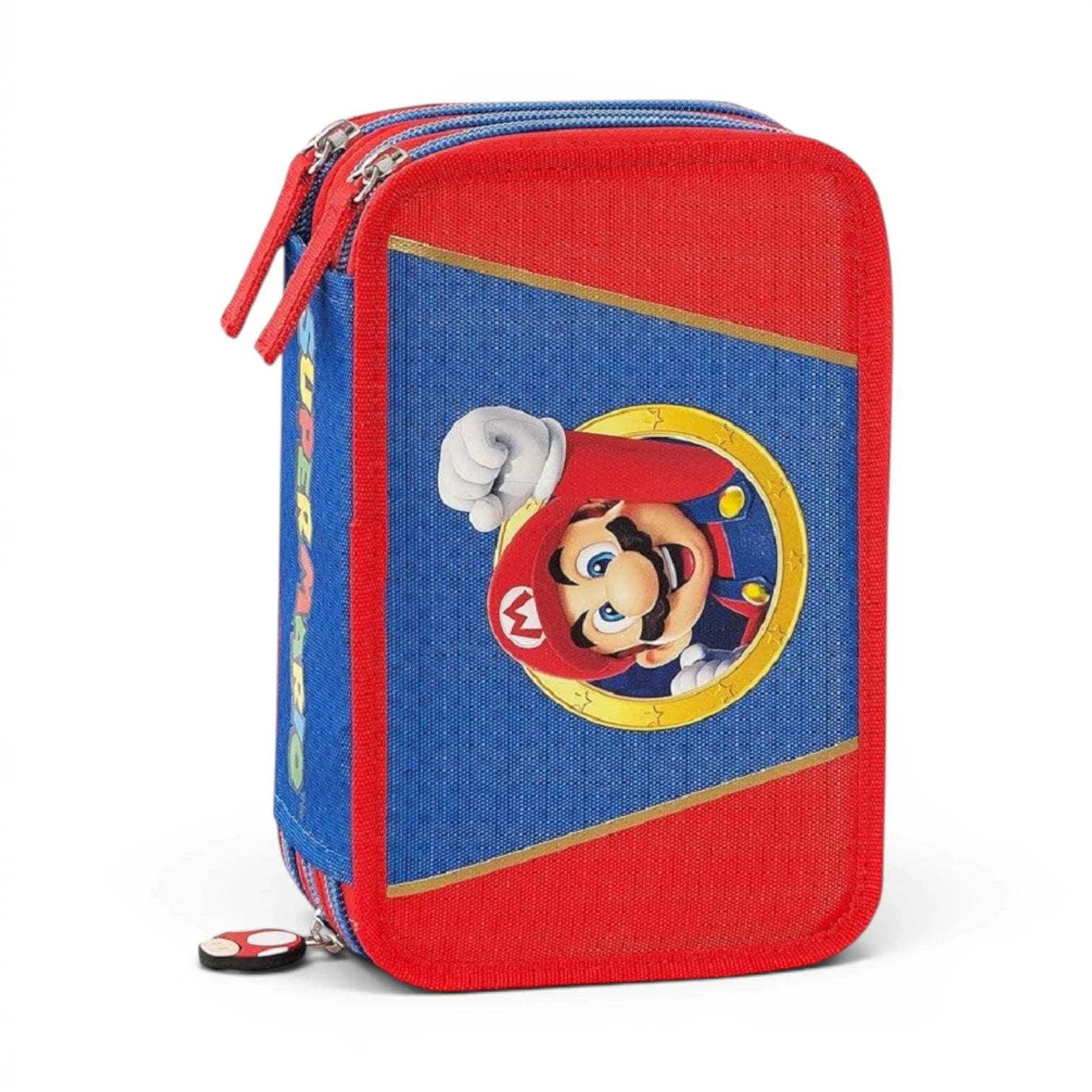 Astuccio scuola Super Mario 3 zip completo Panini.