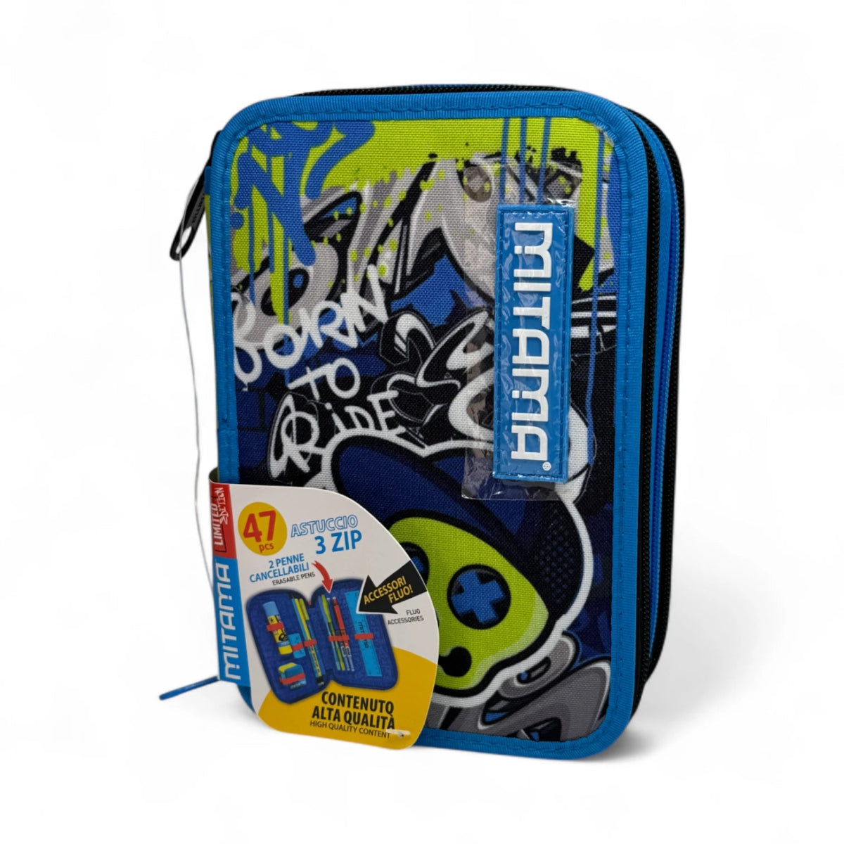 Astuccio 3 Zip Triplo Mitama School Skate – Design Skate Style - Quiscuola.it – Zaini, Astucci e Diari Scuola